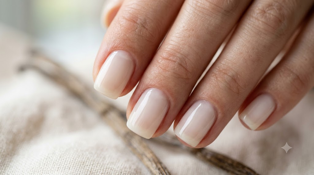 Creamy Vanilla Milky Soap Nails